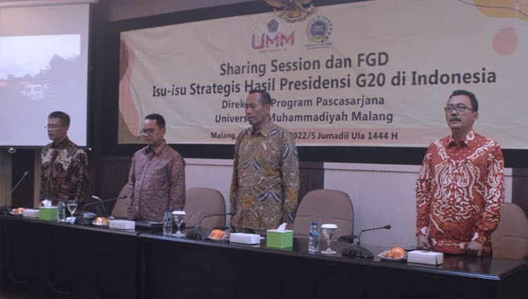 UMM dan Kemlu RI Pecahkan Cara Implementasi Hasil G20 Indonesia