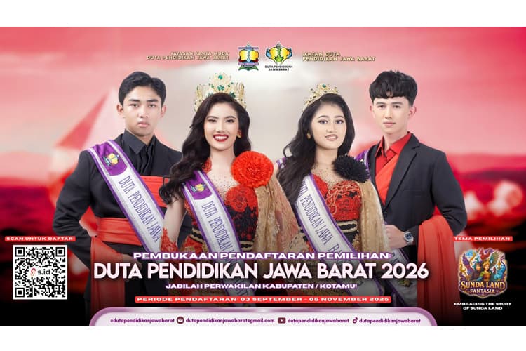 Jaring Generasi Muda Inspiratif, Pendaftaran Duta Pendidikan Jawa Barat 2026 Dibuka
